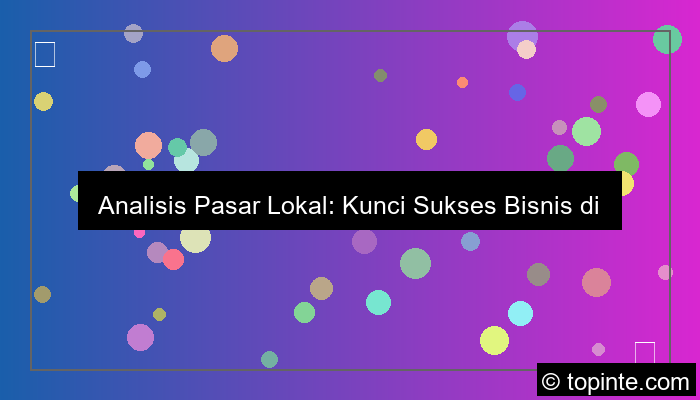 analisis pasar lokal