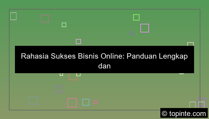 ilustrasi bisnis online sukses
