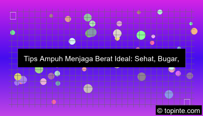 menjaga berat ideal