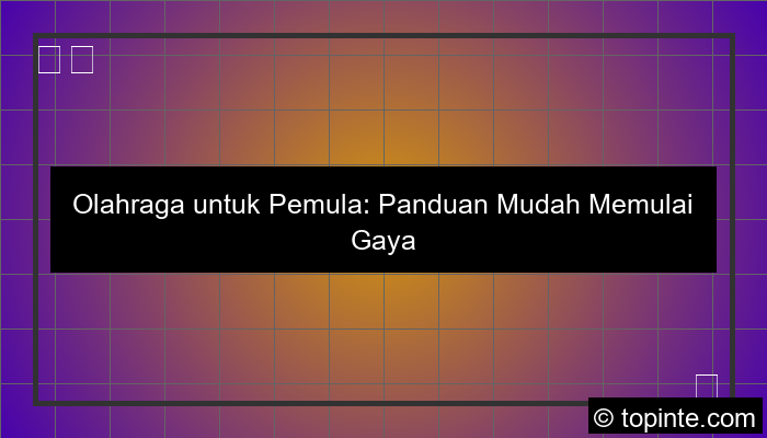 desain olahraga untuk pemula