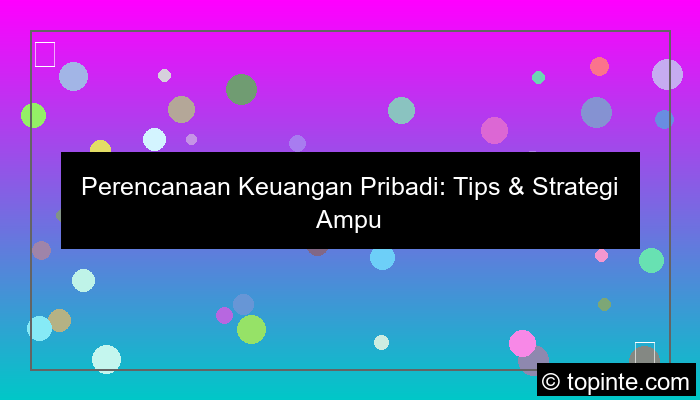 gambar perencanaan keuangan pribadi