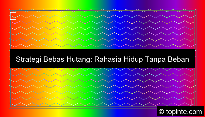 strategi bebas hutang