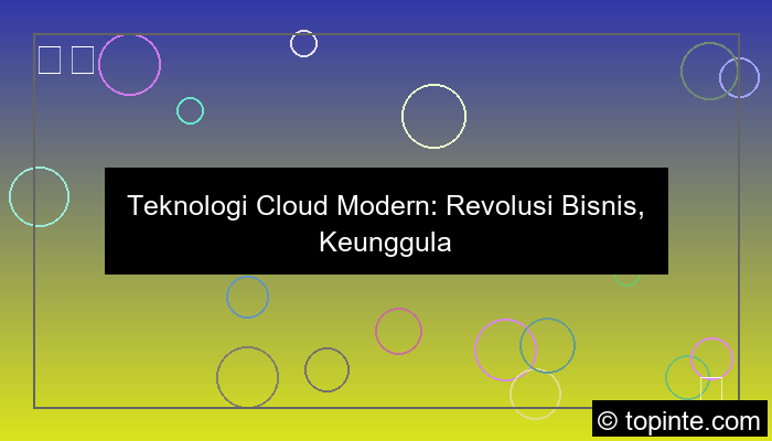 grafik teknologi cloud modern