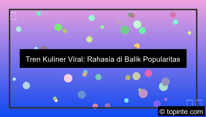 ilustrasi tren kuliner viral